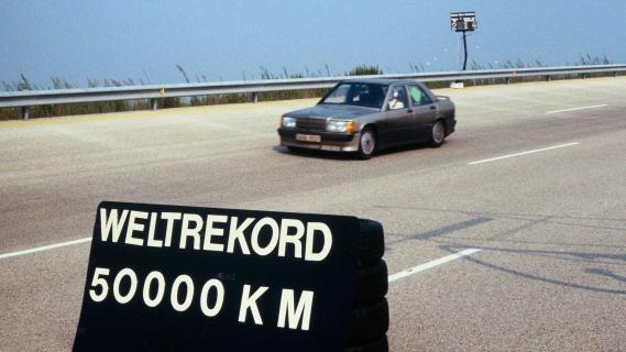 Mercedes 190E 2.3 recordauto in 1983