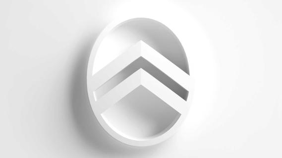 Citroën nieuwe logo 2022 wit op wit