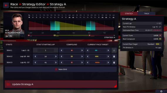 F1 Manager 22 screenshot strategie