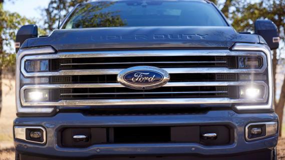 Ford F-series Super Duty voorkant dichtbij (grille)