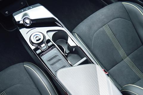 Kia EV6 GT interieur draaiknop voor rij-modus