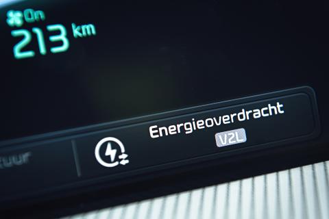 Kia EV6 GT interieur dashboard scherm energieoverdracht