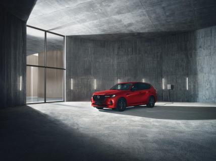 Mazda CX-60 rood driekwart voor