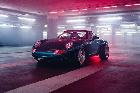 Porsche Panamericana vergeten concept schuin voor