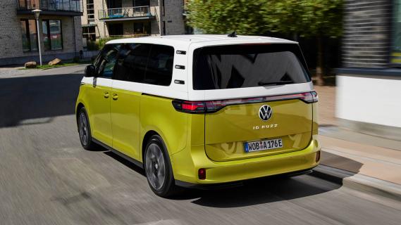 Volkswagen ID. Buzz: 1e rij-indruk 2022 3/4 achter rijdend
