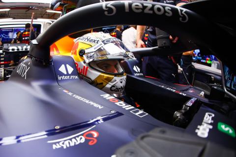 Max Verstappen tijdens de GP van SIngapore