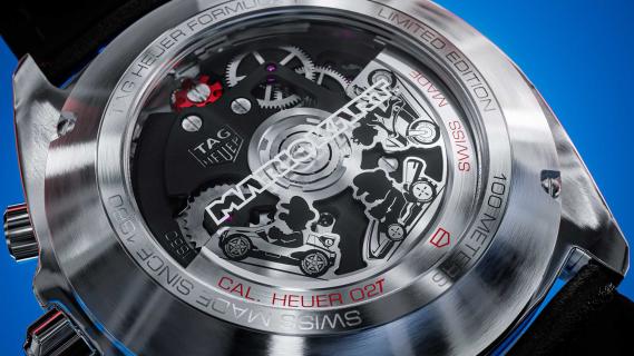 TAG Heuer Formule 1 Mario kart horloge achterkant