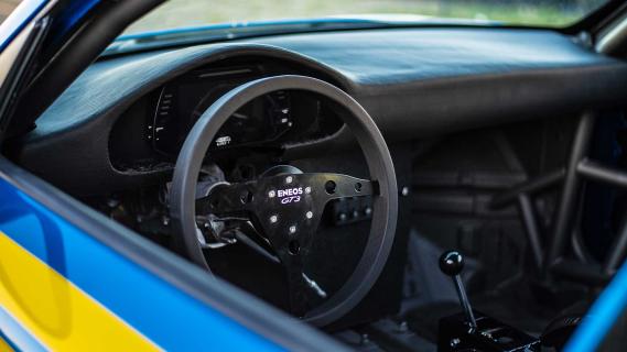 Stuur in de Porsche 911 GT3 997 met subaru-motor