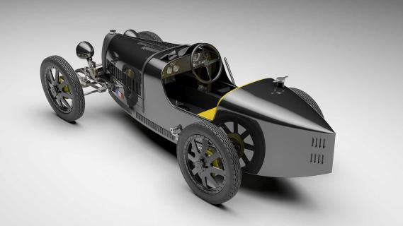 Bugatti Baby ll Carbon Edition schuin achter