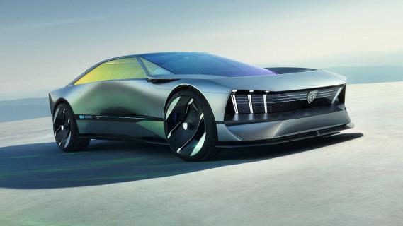 Peugeot Inception Concept schuin voor