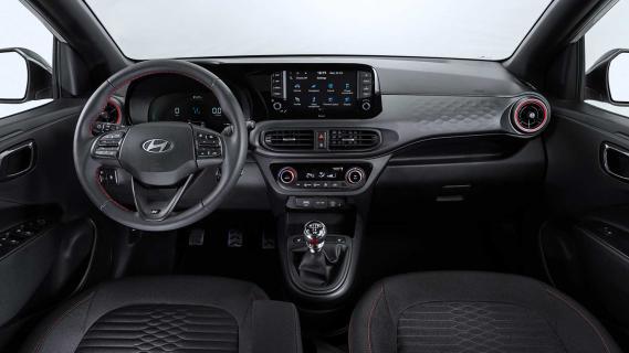 Hyundai i10 N Line facelift 2023 interieur overzicht