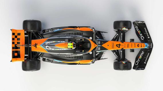 McLaren MCL60 F1-auto 2023 boven