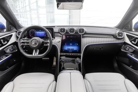 Mercedes C 200 Estate Luxury Line (2023) interieur overzicht