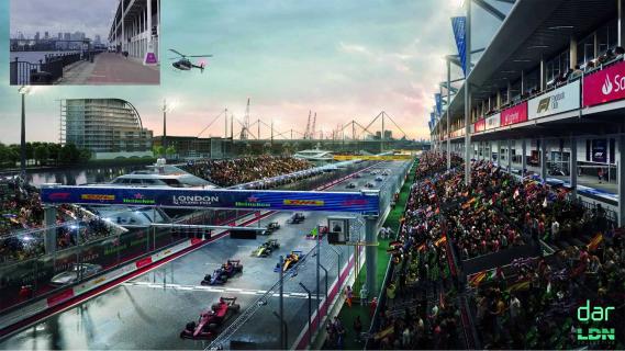 F1 GP van Londen 2026 start render