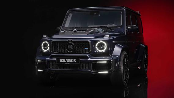 Brabus 900 Deep Blue G-Wagon schuin voor