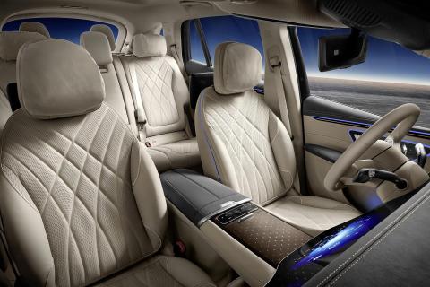 Mercedes EQS SUV 580 4Matic AMG Line (2023) interieur stoelen