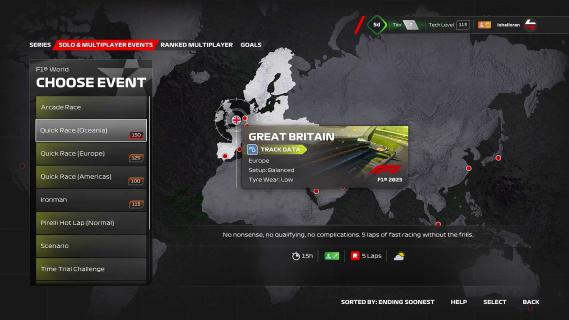 F1 23 screenshot F1 World