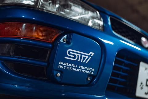 Retro Subaru collectie detail Impreza STi Subaru Technica International