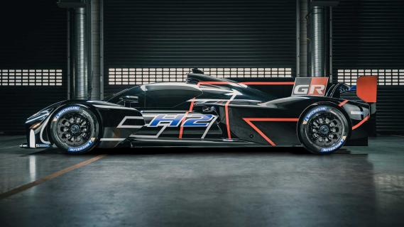 Toyota GR H2 Racing Concept Le Mans racer waterstof zijkant