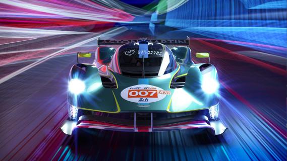 Aston Martin Valkyrie 24 Uur van Le Mans 2025 schets