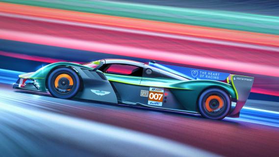Aston Martin Valkyrie 24 Uur van Le Mans 2025 schets