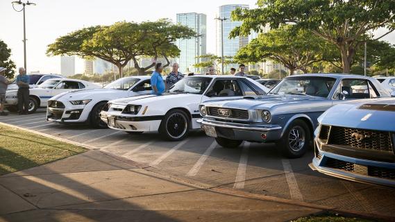 Ford Mustang generaties meeting