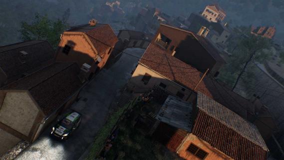 EA Sports WRC-game screenshot dorpje