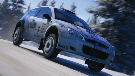 EA Sports WRC-game screenshot sneeuw Ford
