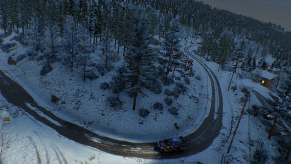 EA Sports WRC-game screenshot sneeuw