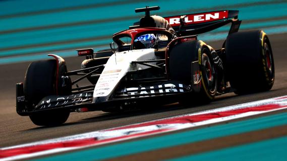 Ricciardo Abu Dhabi 2023 schuin voor