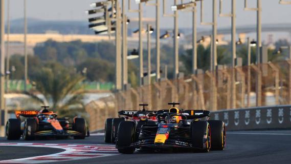 GP van Abu Dhabi 2023 Verstappen leclerc piastri