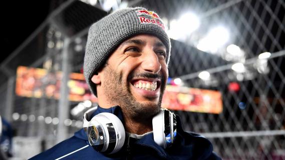 GP van Las Vegas 2023 Ricciardo glimlach