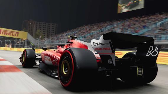 Ferrari speciale kleurstelling GP van Las Vegas achterkant