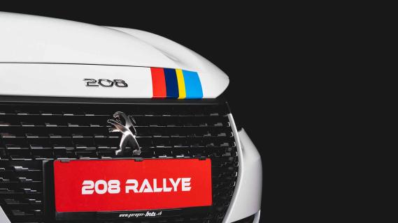 moderne Peugeot 208 Rallye grille