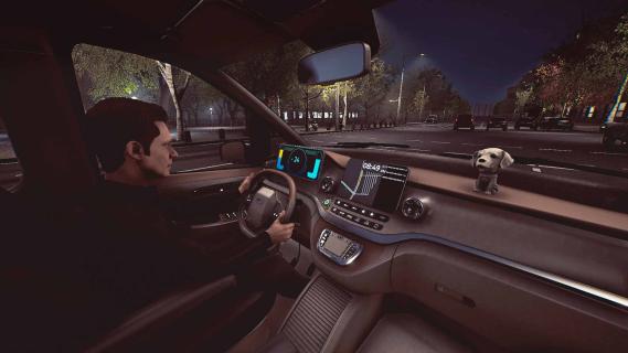 Taxi Life City: A driving simulator screenshot interieur