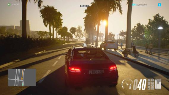 Taxi Life City: A driving simulator screenshot rijdend