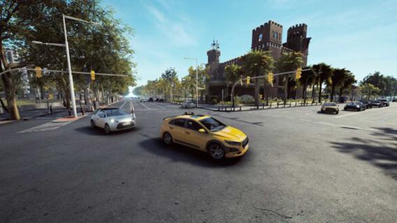 Taxi Life: A City Driving Simulator screenshot kruispunt