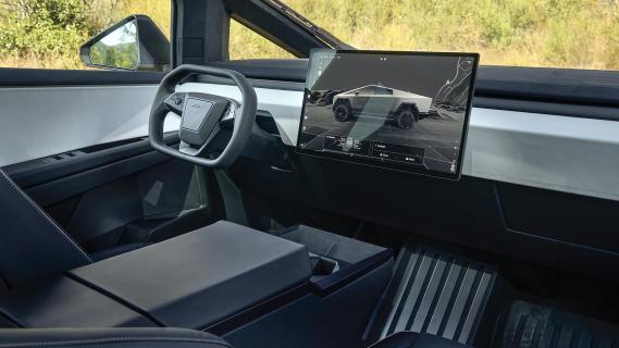 Tesla Cybertruck interieur en scherm