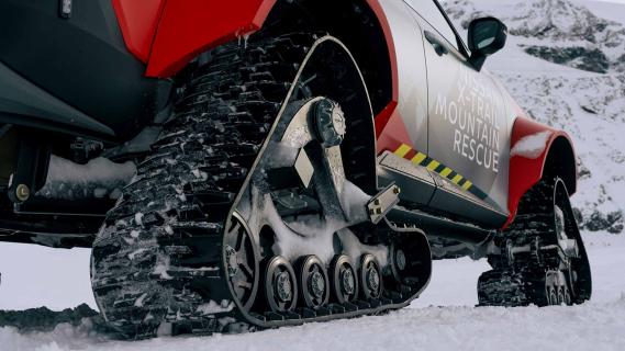 Nissan X-Trail Mountain Rescue sneeuw rupsbanden rupsband achter