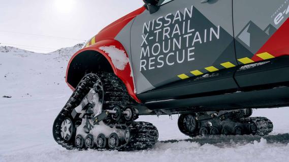 Nissan X-Trail Mountain Rescue sneeuw rupsbanden rupsband voor