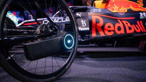 Red Bull elektrische fiets motor en f1-auto