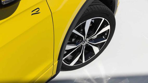 Volkswagen T-Cross Rubber Ducky geel wiel