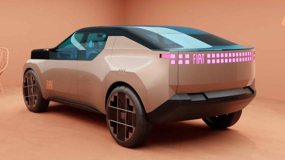 Fiat Panda concepten 2024 Fastback schuin achter