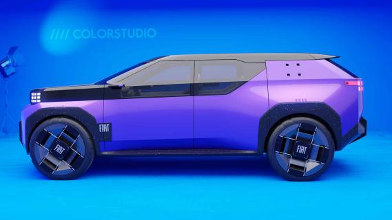 Fiat Panda concepten 2024 SUV zijkant