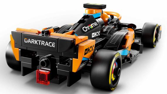 McLaren 2023 Lego F1-auto schuin achter