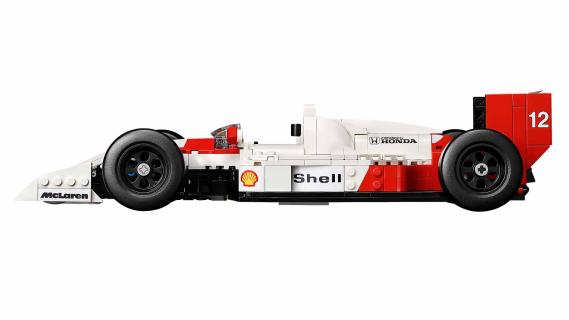Lego F1-auto Senna McLaren MP4/4 zijkant