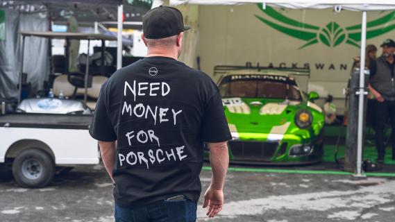 Porsche T-Shirt op Rennsport Reunion