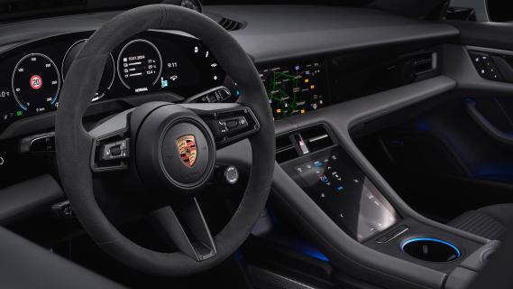 Porsche Taycan facelift 2024: interieur dashboard