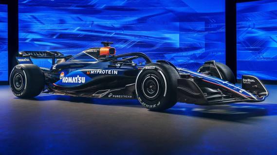 Williams F1-auto 2024 voorkant schuin