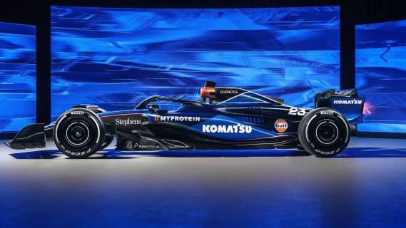 Williams F1-auto 2024 zijkant